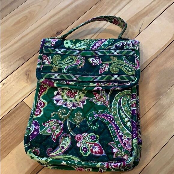 Vera Bradley green print quilted lunch bag - Picture 1 of 6